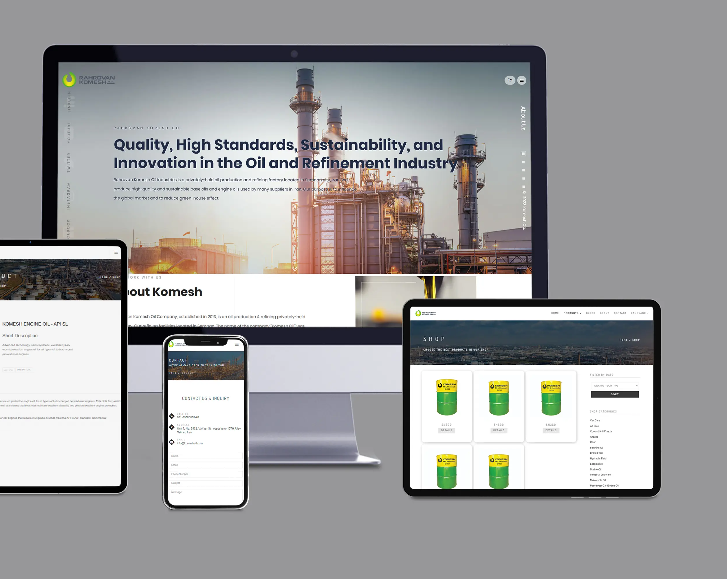 سایت آماده شرکتی